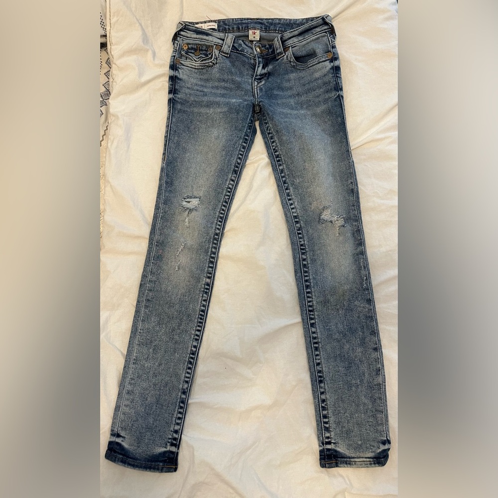 True Religion Women’s Low Rise Skinny Jeans size 28 - Picture 2 of 4